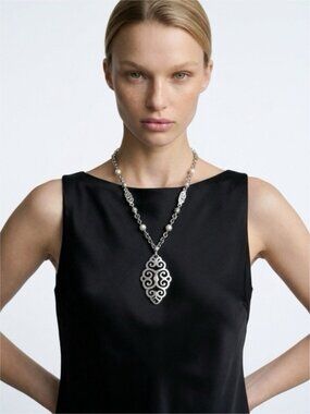 Unique Brighton Designer Faux Pearl Necklace Chain 18" - 20" Length